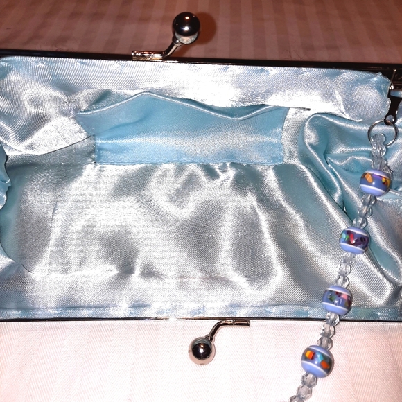 Beaded and sequined evening bag - Picture 7 of 8